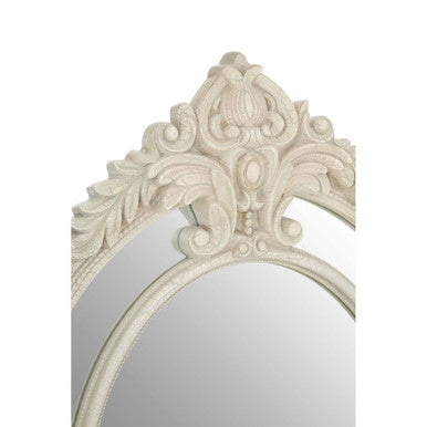 Eclipse White Finish Wall Mirror