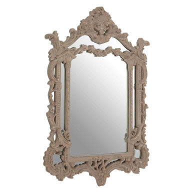 Vasari Antique Grey Ornate Wall Mirror - Image 2
