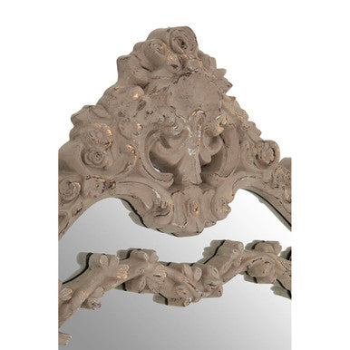 Vasari Antique Grey Ornate Wall Mirror - Image 3