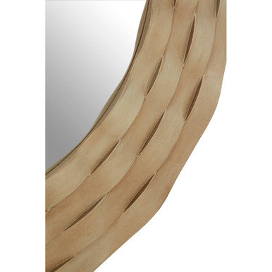 Gwenn Round Wall Mirror with Antique Silver Finish - Image 4