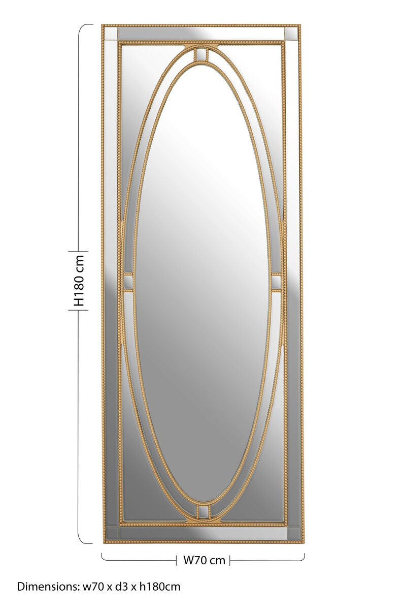 Gavra Gold Frame Wall Mirror
