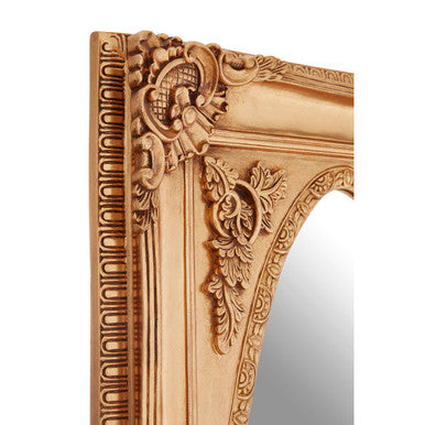 Marseille Gold Finish Oval Border Wall Mirror