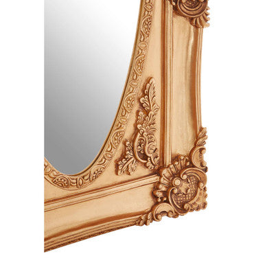 Marseille Gold Finish Oval Border Wall Mirror
