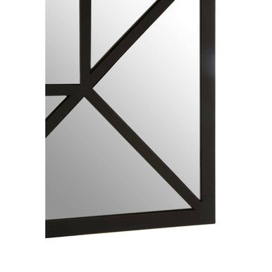 Descartes Black Metal Frame Wall Mirror