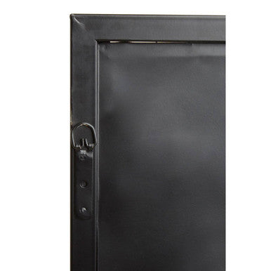Descartes Black Metal Frame Wall Mirror