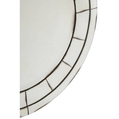 Riza Round And Mosaic Effect Wall Mirror