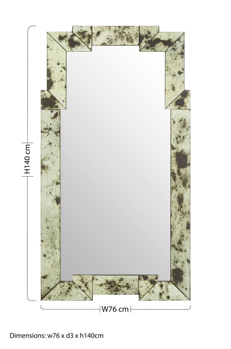 Riza Rectangular And Cut Out Frame Wall Mirror - Image 7