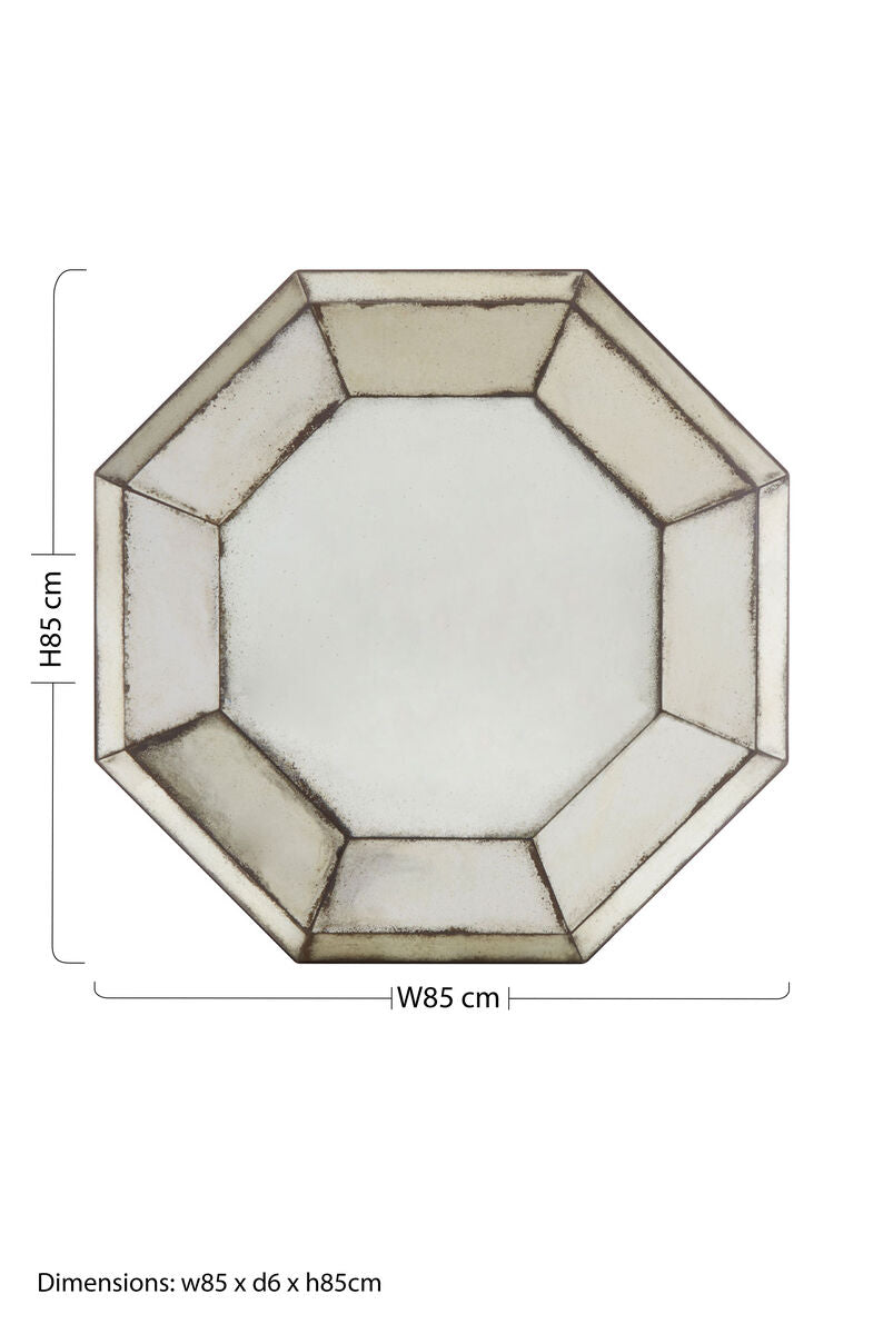 Riza 3D Octagonal Wall Mirror - Image 7