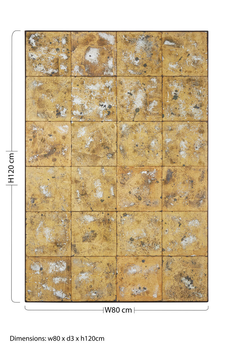 Riza Antique Gold Wall Mirror