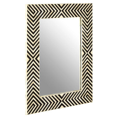 Boho Bone Inlay Frame Wall Mirror - Image 3