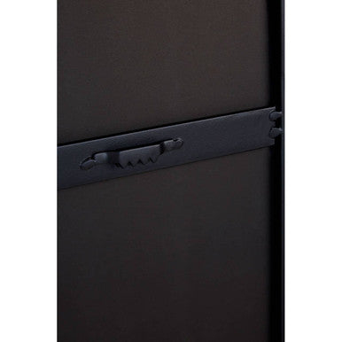 Trento Black Frame Large Arch Wall Mirror - Image 8