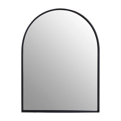 Trento Small Black Metal Wall Mirror