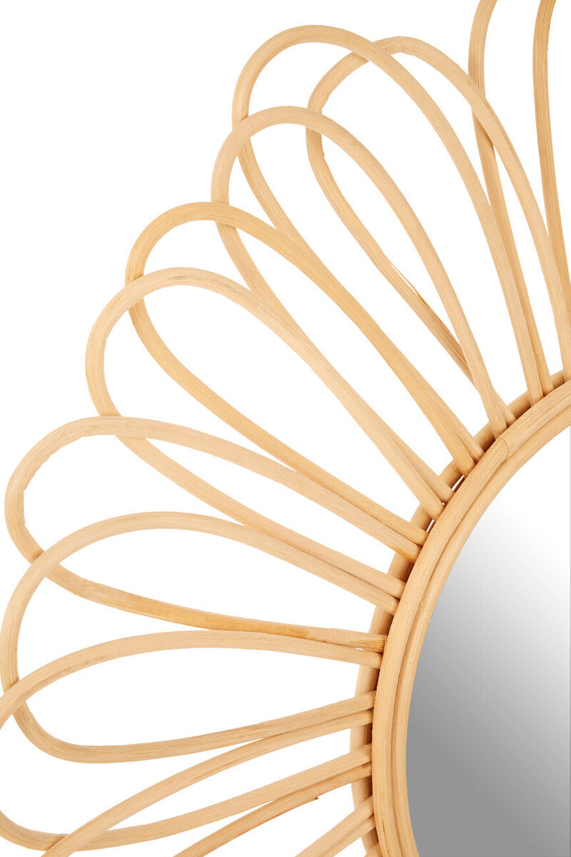 Batu Natural Rattan Wall Mirror