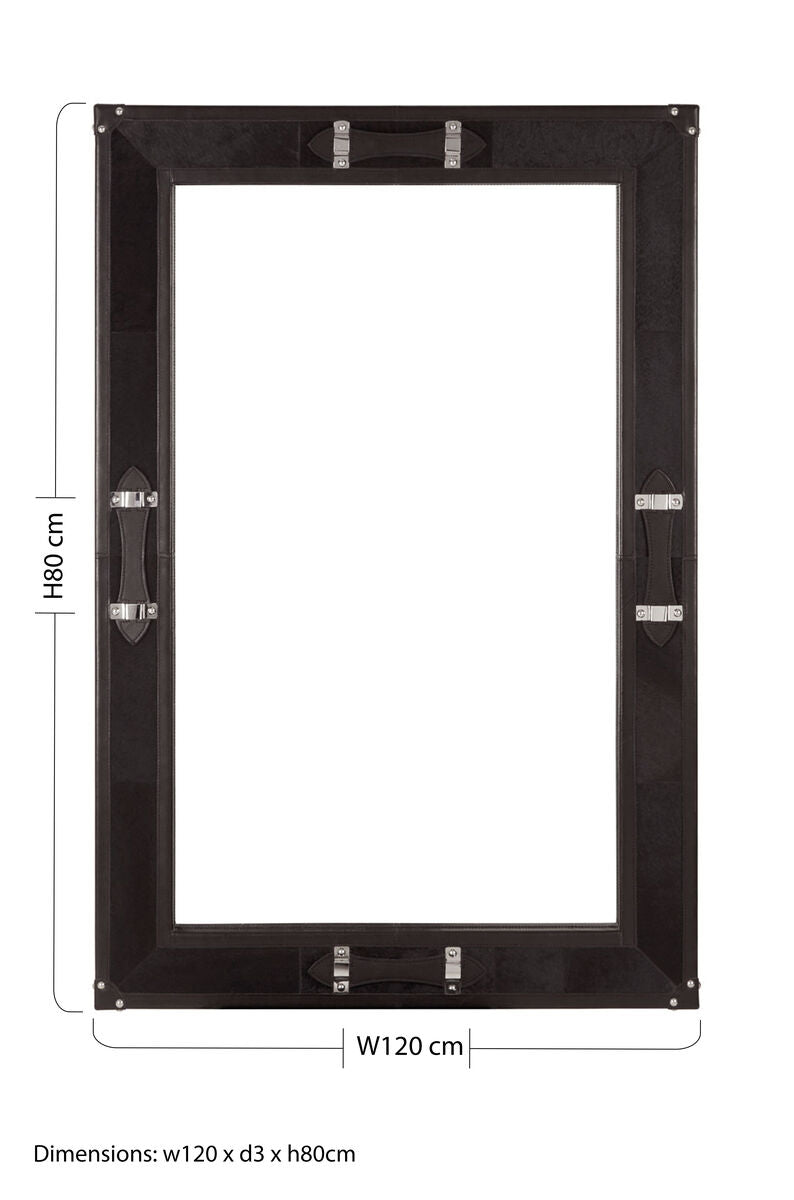 Kensington Townhouse Leather Frame Mirror - Image 8