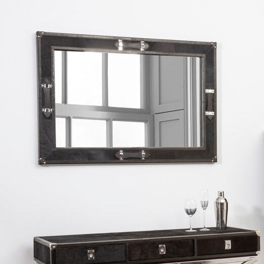 Kensington Townhouse Leather Frame Mirror - Image 2