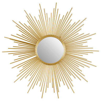 Cristal Wall Mirror With Gold Finish Frame