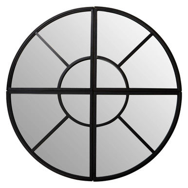 Cosma Round Window Pane Wall Mirror