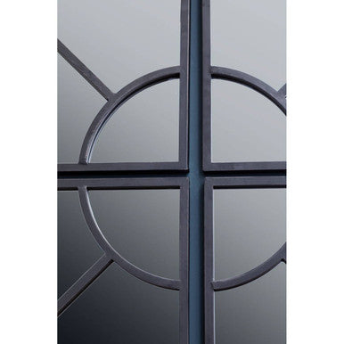 Cosma Round Window Pane Wall Mirror