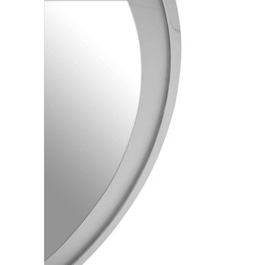 Avelino Illuminated LED Silver Round Mirror