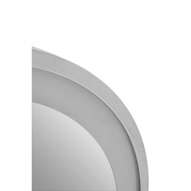 Avelino Illuminated LED Silver Round Mirror
