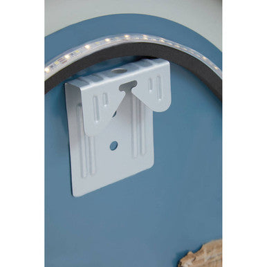 Avelino Illuminated LED Silver Oval Mirror