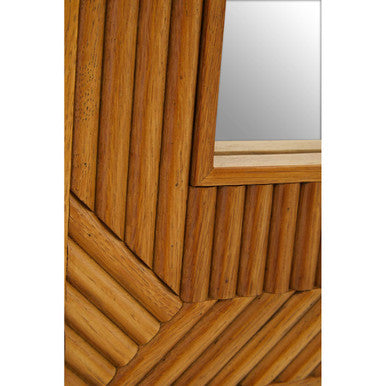 Jakara Natural Finish Wall Mirror
