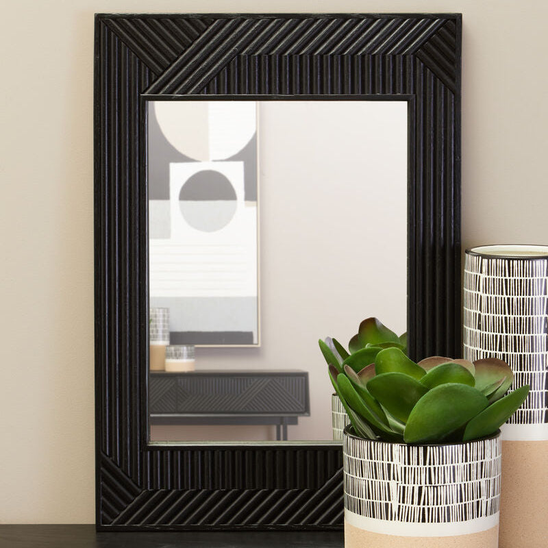 Jakara Black Finish Wall Mirror - Image 2