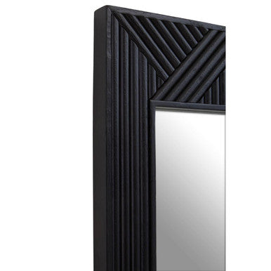 Jakara Black Finish Wall Mirror