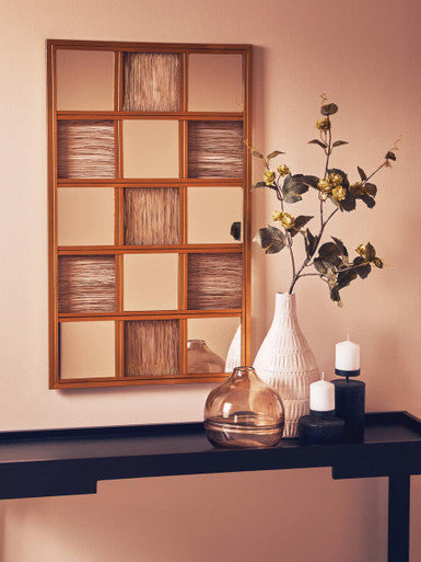 Enzo Gold Wire Wall Mirror