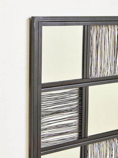 Enzo Black Wire Wall Mirror