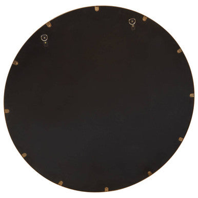 Grenoble Brushed Gold Round Wall Mirror