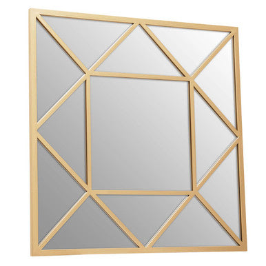 Descartes Gold Frame Wall Mirror - Image 3