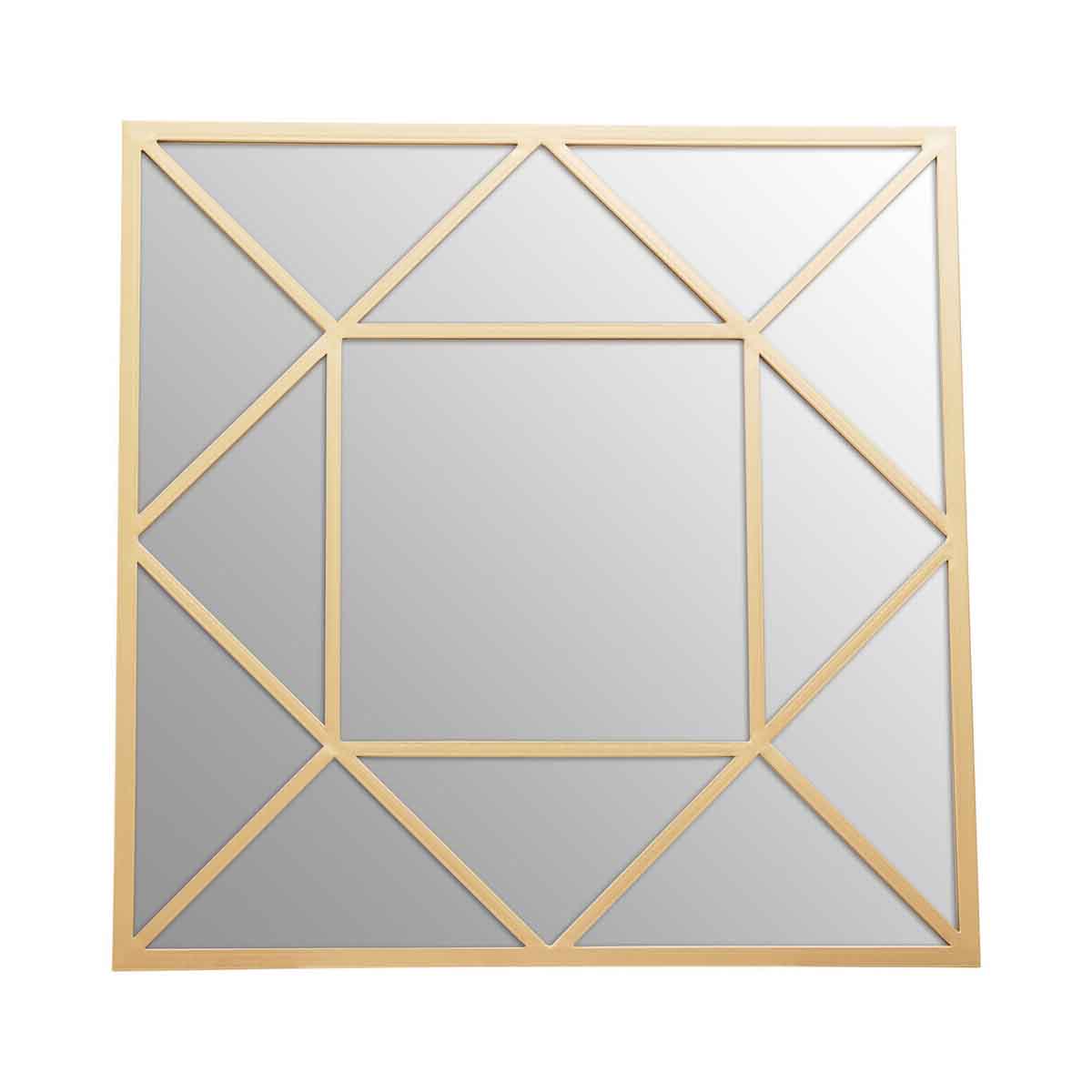 Descartes Gold Frame Wall Mirror