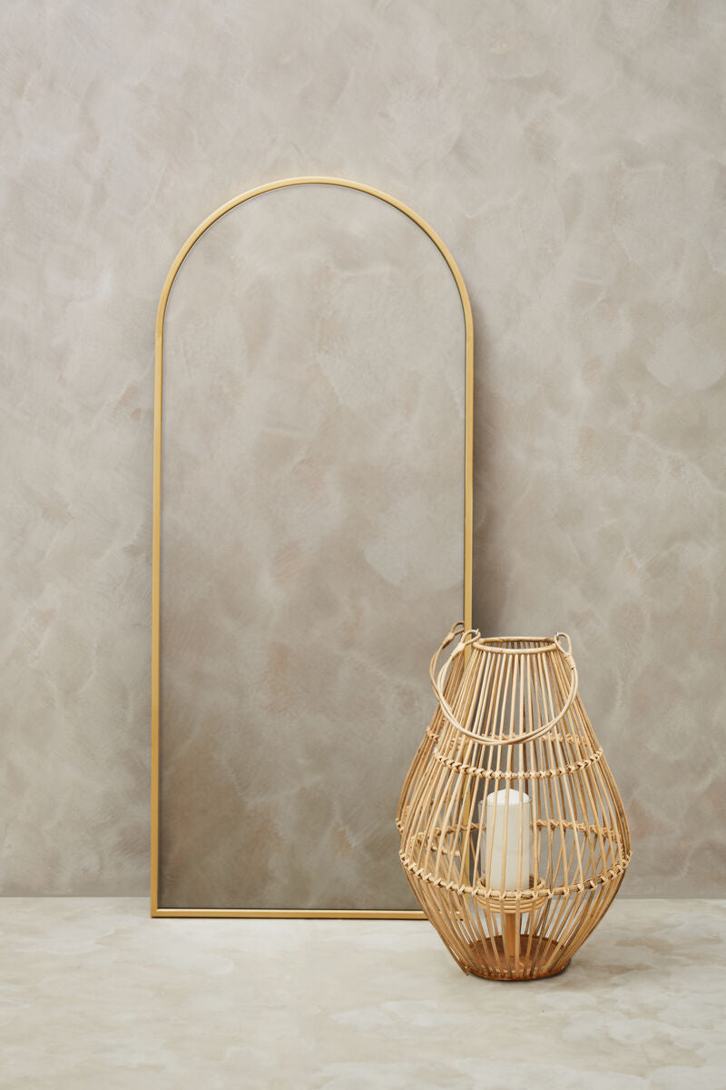 Descartes Gold Finish Wall Mirror