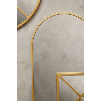 Descartes Gold Finish Wall Mirror - Image 7