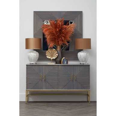 Suar Grey Wash Mango Wood Wall Mirror