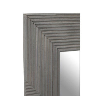 Suar Grey Wash Mango Wood Wall Mirror