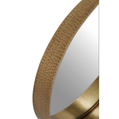 Leonov Small Gold Finish Wall Mirror