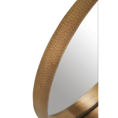 Leonov Medium Gold Finish Wall Mirror