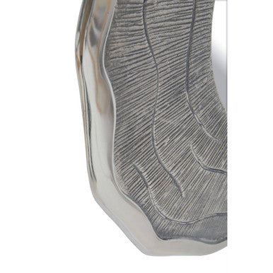 Silva Small Oak Effect Silver Wall Mirror