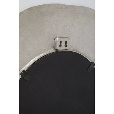 Silva Large Oak Effect Silver Wall Mirror