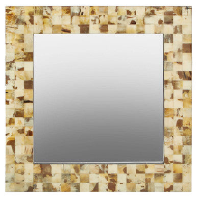 Obra Cream Mother of Pearl Wall Mirror