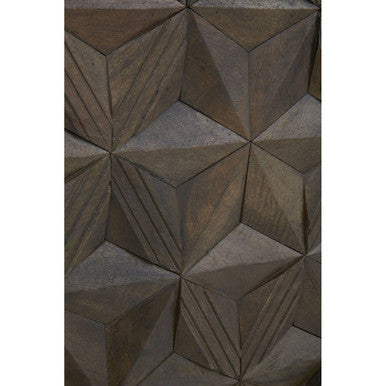 Solana Brown Mango Wood Wall Mirror