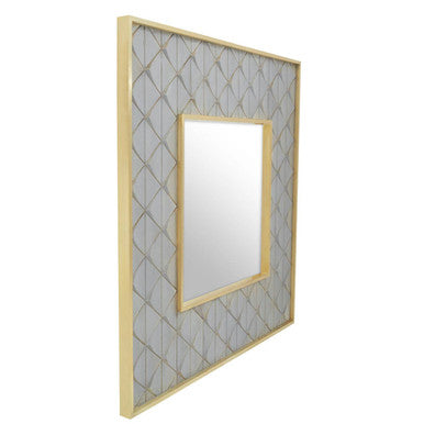 Siro Mango Wood Square Wall Mirror - Image 8
