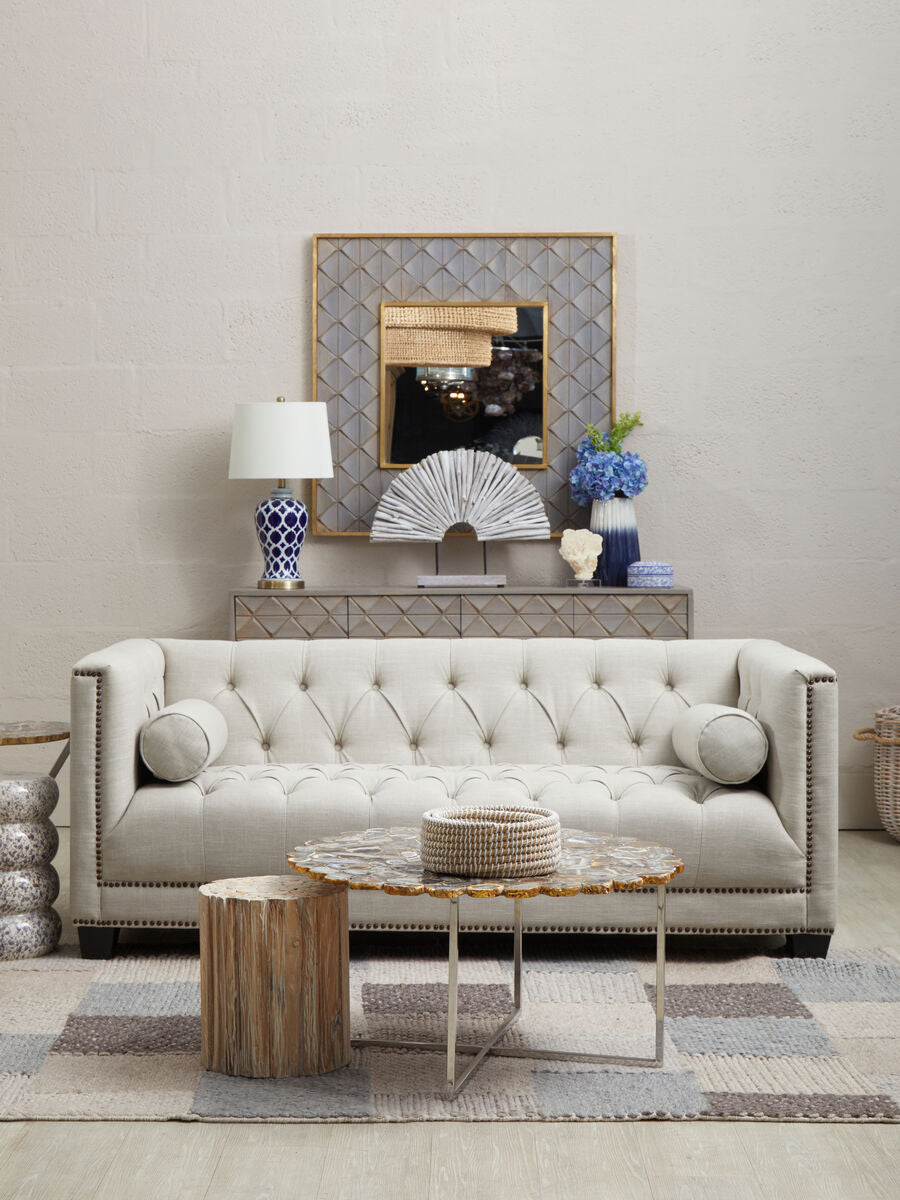 Siro Mango Wood Square Wall Mirror