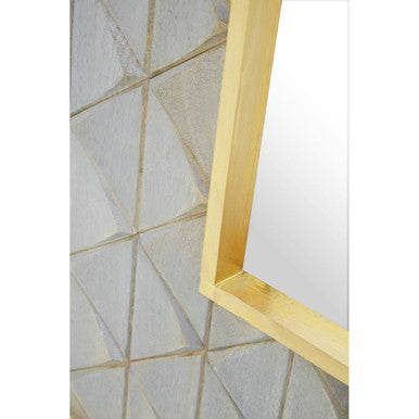 Siro Mango Wood Square Wall Mirror - Image 9