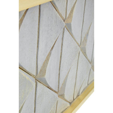 Siro Mango Wood Square Wall Mirror