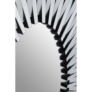 Jade Silver Sunburst Wall Mirror