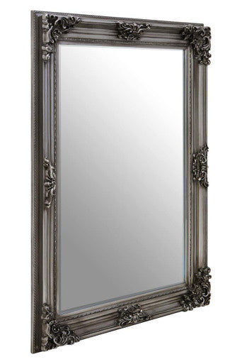 Lora Silver Wooden Frame Wall Mirror - Image 3