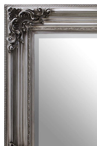 Lora Silver Wooden Frame Wall Mirror - Image 4